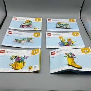 Lego ~CREATOR ~ Lot Of 6 Instructions/Manuals ONLY